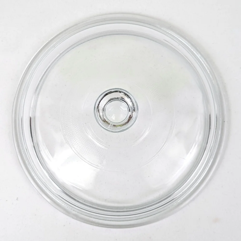 Glass Lid for Casserole Dish Sauce Pan Bowl Round Clear Domed with Center Knob